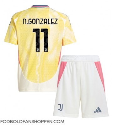 Juventus Nicolas Gonzalez #11 Udebanetrøje Børn 2024-25 Kortærmet (+ Korte bukser)